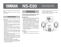 Yamaha NSE-80-Owners-Manual 